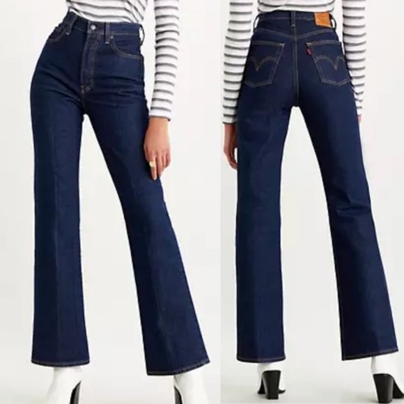 NWT Levi’s Premium Ribcage Boot Jeans in High Key Wash - Picture 4 of 14